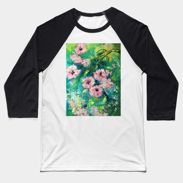 Blossom Baseball T-Shirt by ColetteBaumback